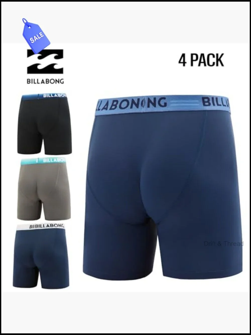 4 Pack Men's Boxer Briefs Athletic Performance Underwear Ultra Comfort